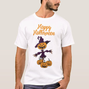Gelukkig Halloween vogelverschrikker T-shirt