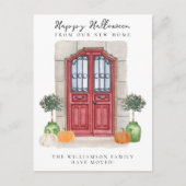 Gelukkig Halloween We hebben Verhuisd Aankondigingskaart (Voorkant)