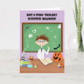 Gelukkig Halloween Wetenschapsleraar Kaart (Voorkant)