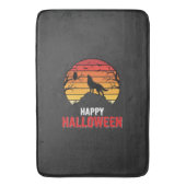 Gelukkig Halloween Wolf Zonsondergang Vector Badmat (Voorkant Verticaal)