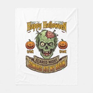Gelukkig Halloween Zombies Aten Hersen Zombie Hoof Fleece Deken