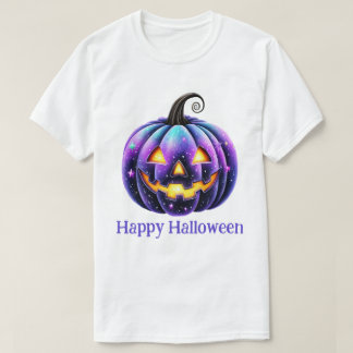 Gelukkig Halloween Zwarte Jack o'Lantern  T-shirt