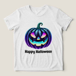 Gelukkig Halloween Zwarte Jack o'Lantern  Tri-Blend Shirt