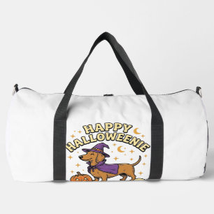 Gelukkig Halloweenie Dachshund Heks Hond T-Shirt_1 Plunjezak