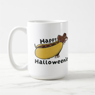 Gelukkig Halloweenie Hotdog Dachshund Koffiemok