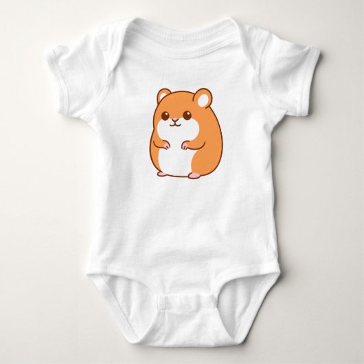 Gelukkig Hamster Baby Body Romper (Voorkant)
