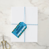 Gelukkig Hanukka Cadeaubijschrift Cadeaulabel (Met Touw)