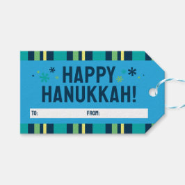 Gelukkig Hanukka Cadeaubijschrift Cadeaulabel