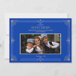 Gelukkig Hanukka Foto Vakantiekaart Feestdagenkaart