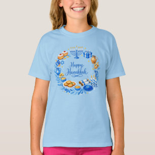 Gelukkig Hanukka Krans T-shirt