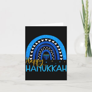 Gelukkig Hanukka Menora Regenboog Joods Cadeau Vro Kaart