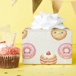 Gelukkig Hanukka-patroon - Malse Donuts Cadeaupapier