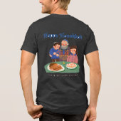 Gelukkig Hanukka T-shirt (Achterkant)