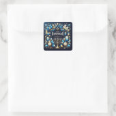 Gelukkig Hanukka Vierkante Sticker (Tas)