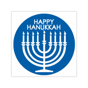 Gelukkig Hanukka zelfinkende stempel