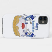 Gelukkig Hanukkah Dansende Dreidels Gelei Donut Case-Mate iPhone Case (Achterkant (horizontaal))