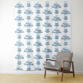 Gelukkig Hanukkah-feest Achtergrond Foto Achtergro Wandkleed (In situ)