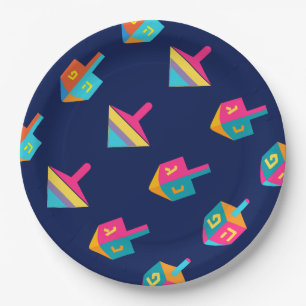 Gelukkig Hanukkah Festival dreidel Vakantie Decora Papieren Bordje