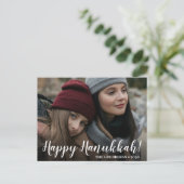 Gelukkig Hanukkah Foto Vakantie Ansichtkaart Feestdagenkaart (Staand voorkant)