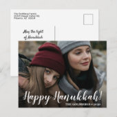 Gelukkig Hanukkah Foto Vakantie Ansichtkaart Feestdagenkaart (Voorkant / Achterkant)