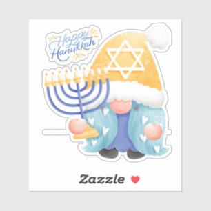 Gelukkig hanukkah kabouter sticker