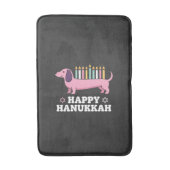 Gelukkig Hanukkah Saushond Hond Badmat (Voorkant Verticaal)