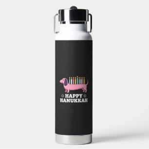 Gelukkig Hanukkah Saushond Hond Waterfles