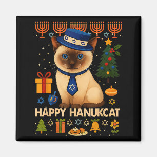 Gelukkig Hanukkat Horrortrui Katten Chanukah Joods Magneet