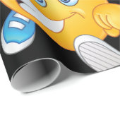 Gelukkig Hardloop Emoji Cartoonloper Cadeaupapier (Rol Hoek)