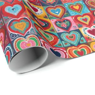 Gelukkig Hart Allerlei Gelegenheden Giftwrap Rol Cadeaupapier