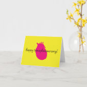Gelukkig Harttransplantaversary Script Notitiekaar Kaart (Gele Bloem)