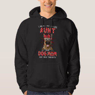 Gelukkig heb ik twee titels tante en hond hoodie
