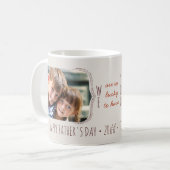 Gelukkig heb je 2 foto-Vaderdag koffie Mok (Voorkant links)