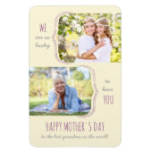 Gelukkig heb je Grandma 2 Foto Moederdag Magneet (Verticaal)