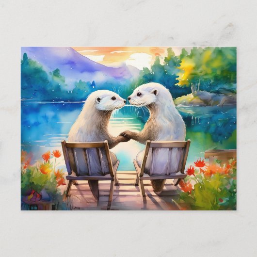 Gelukkig hebben we elkaar Otter Briefkaart (Voorkant)