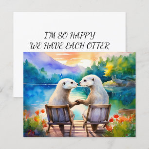 Gelukkig hebben we elkaar Otter Briefkaart
