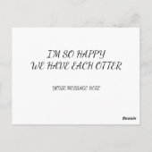 Gelukkig hebben we elkaar Otter Briefkaart (Achterkant)