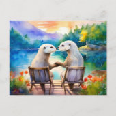 Gelukkig hebben we elkaar Otter Briefkaart (Voorkant)