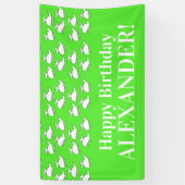 Gelukkig Helikopter Verjaardagsfeest Spandoek (Verticaal)