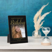 Gelukkig Hemels Verjaardagsfoto-herdenking Fotoplaat (Zijkant)