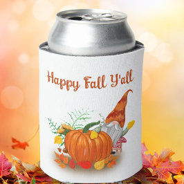 Gelukkig Herfst Allemaal Herfst Kabouter Met Pompo Blikjeskoeler