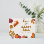 Gelukkig Herfst Ansichtkaart Feestdagenkaart (Staand voorkant)
