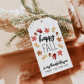 Gelukkig Herfst Cadeau Tag Cadeaulabel
