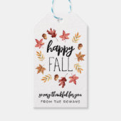 Gelukkig Herfst Cadeaubijsluiter Cadeaulabel (Voorkant)