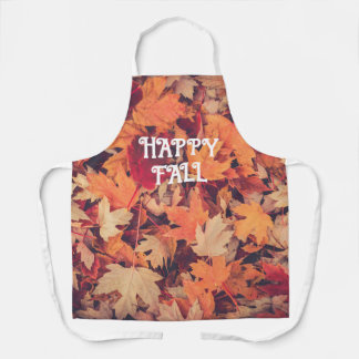 Gelukkig Herfst Herfstbladeren Knus All-Over Print Schort