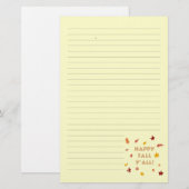 Gelukkig herfst jullie allemaal. Geleerbladeren me Briefpapier (Voorkant / Achterkant)