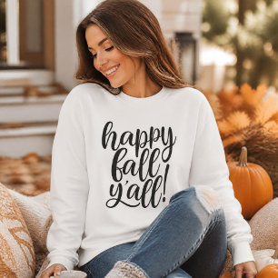 Gelukkig Herfst Mensen Trendy Script Sweatshirt