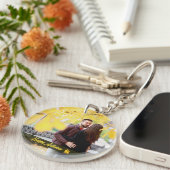 Gelukkig herfst paar foto Sleutelhanger (Voorkant Rechts)