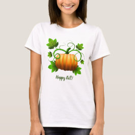 Gelukkig Herfst Pompoen Dames Tshirt