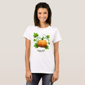Gelukkig Herfst Pompoen Dames Tshirt (Voorkant volledig)